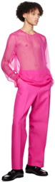 Valentino Pink Sheer Shirt