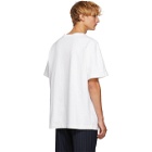 Acne Studios White Distressed Logo T-Shirt