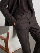De Petrillo - Tapered Virgin Wool Suit Trousers - Brown