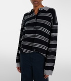 Nili Lotan Galvez striped cashmere polo sweater