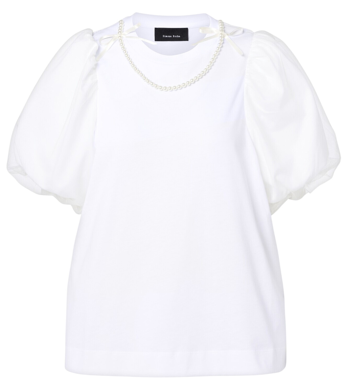 Simone Rocha White Tulle T-Shirt Dress Simone Rocha