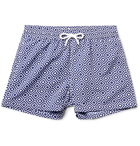 Frescobol Carioca - Angra Slim-Fit Short-Length Printed Swim Shorts - Blue