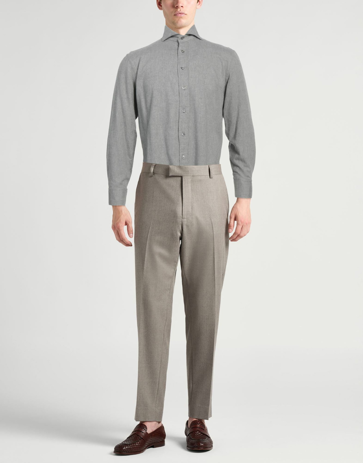 Lardini Mens Shirt in Grey