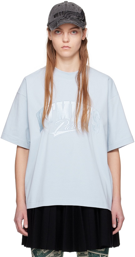 Photo: VTMNTS Blue Embroidered T-Shirt