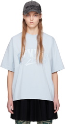 VTMNTS Blue Embroidered T-Shirt