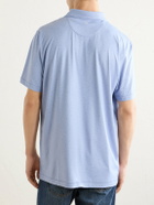 Peter Millar - Fifty-Fifty Printed Stretch-Jersey Polo Shirt - Blue