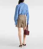 Blazé Milano Checked silk shorts