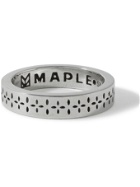 MAPLE - Bandana Engraved Sterling Silver Ring - Silver