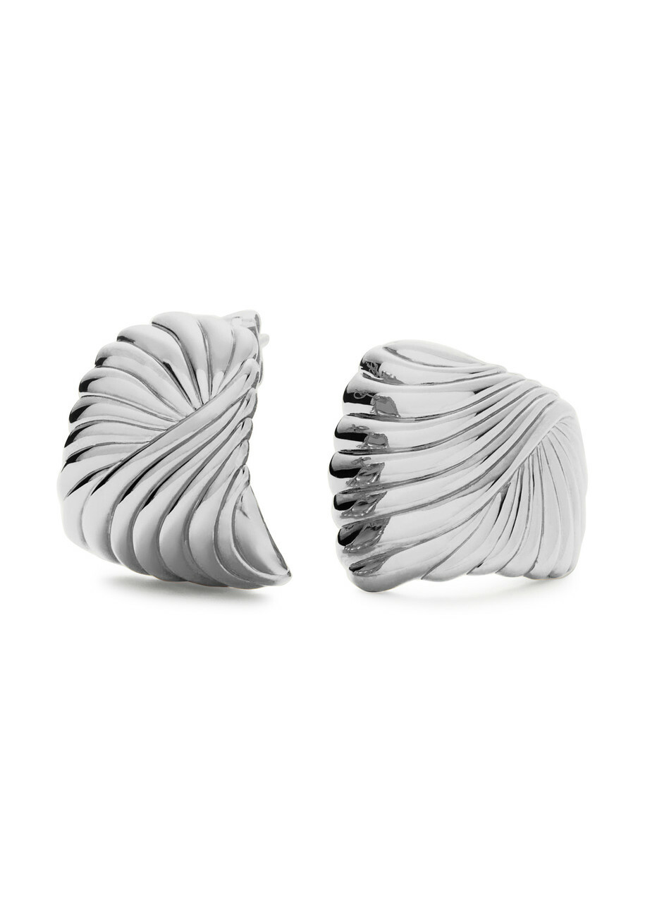 Missoma Ripple Silver-plated Stud Earrings - One Size