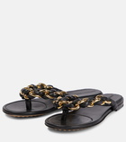 Bottega Veneta - Dot leather thong sandals