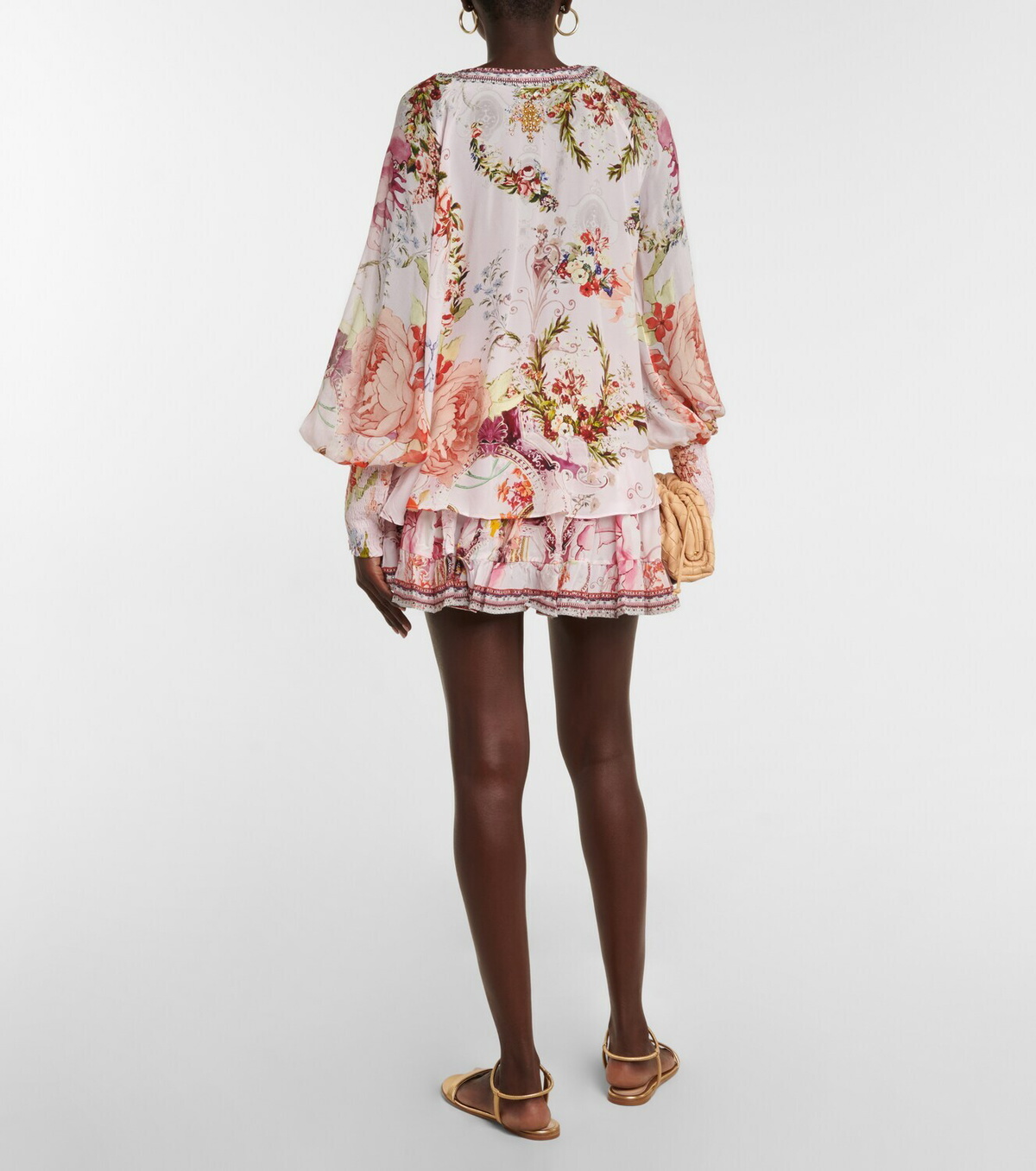 Camilla Floral silk blouse