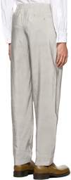 Lemaire Grey Silk Pyjama Trousers