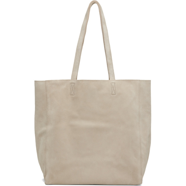 Photo: Nothing Written Beige Cou Suede Shopper Tote