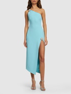 DAVID KOMA - One-shoulder Cady Midi Dress W/crystal