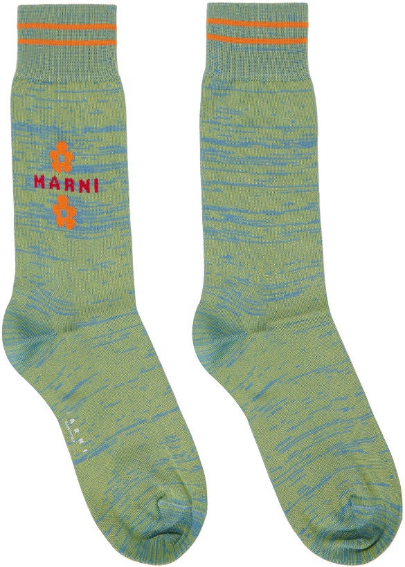 Photo: Marni Green & Blue Marled Socks