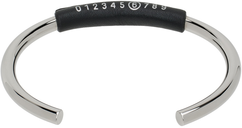 MM6 Maison Margiela Silver Logo Bracelet MM6 Maison Margiela