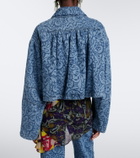 Dries Van Noten Floral denim jacket