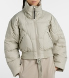 Adidas by Stella McCartney Quilted cropped puffer jacket