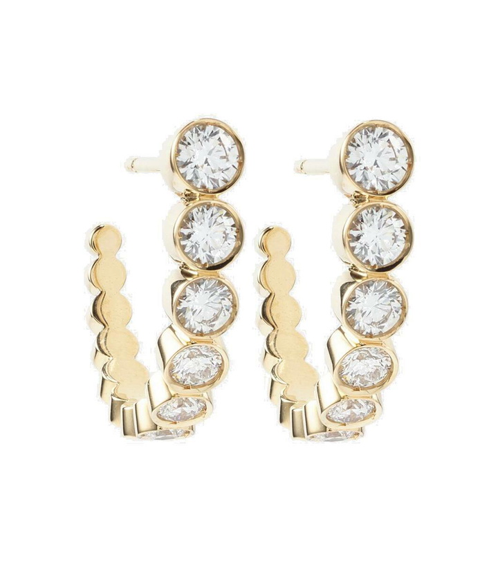 Photo: Sophie Bille Brahe Boucle Ensemble 18kt gold earrings with diamonds