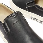 Junya Watanabe MAN x Stepney Workers Club Leather Slip On Sneakers in Black