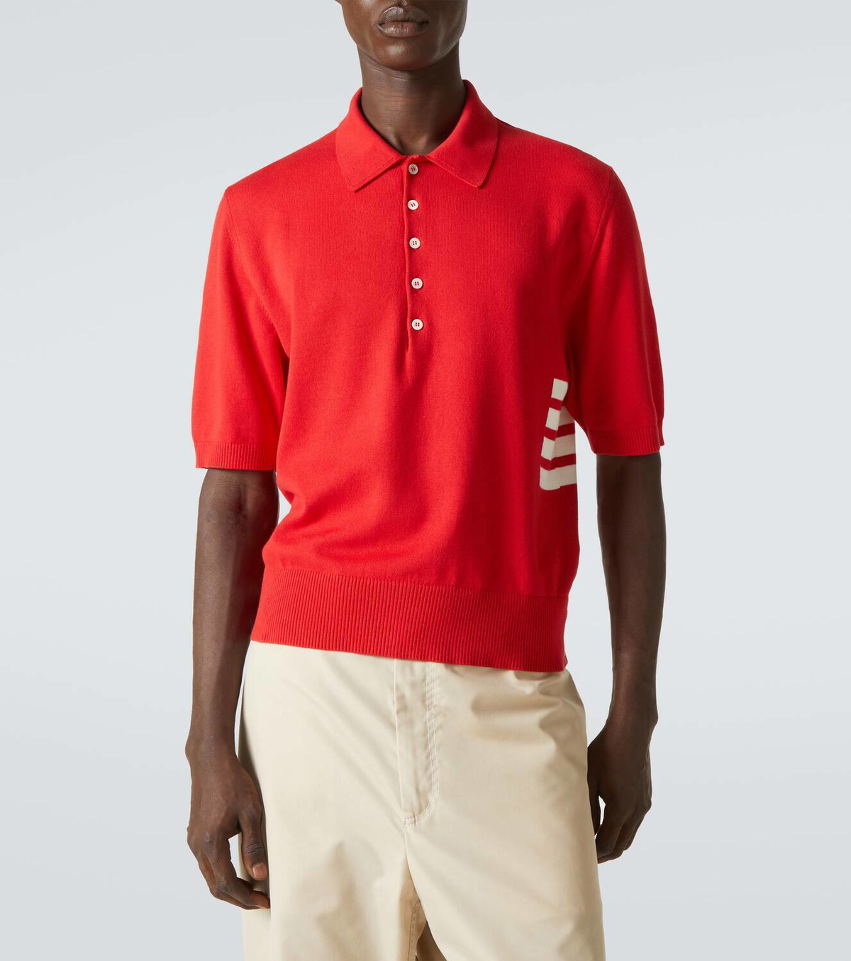 Thom Browne 4-Bar cotton polo shirt
