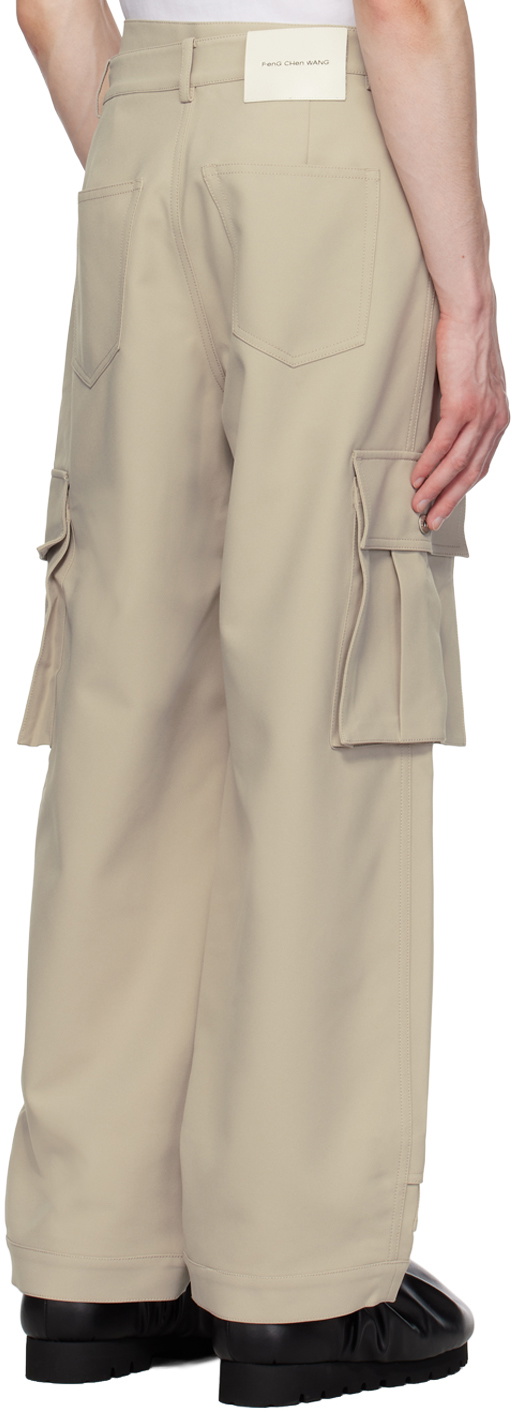 Feng Chen Wang Gray Paneled Cargo Pants