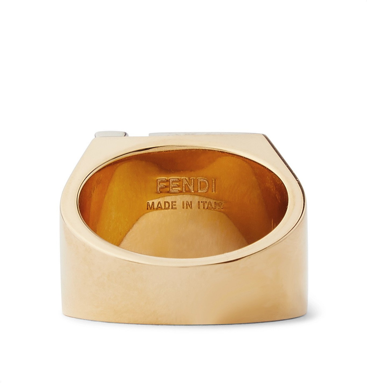 Fendi - Silver- and Gold-Tone Ring - Gold Fendi