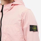 Stone Island Men's Supima Cotton Twill Stretch Hooded Jacket in Pink