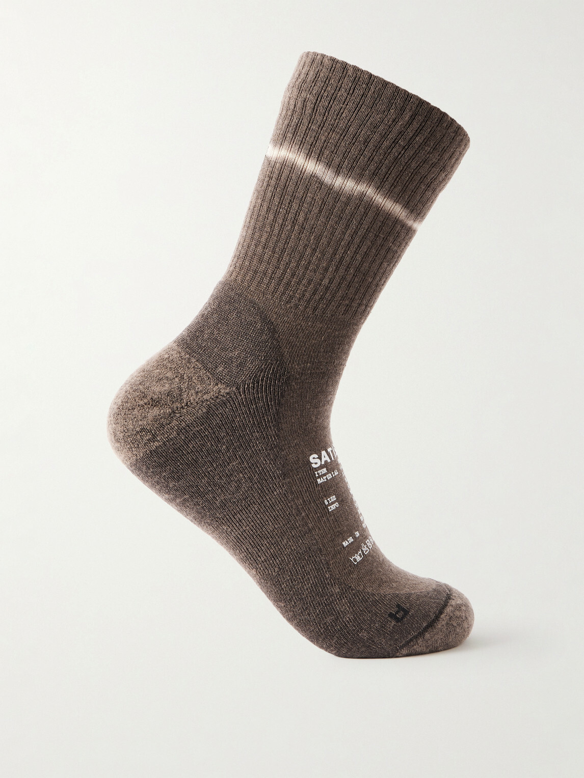 Satisfy - Stretch merino wool-blend socks - Black