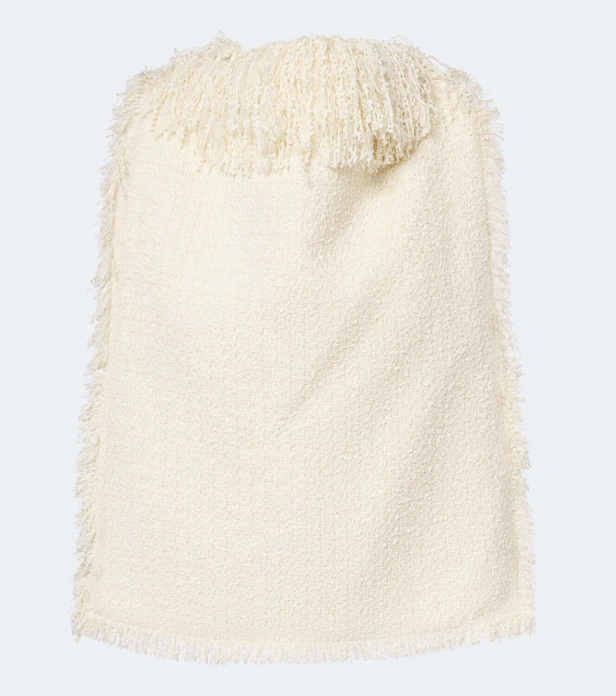Róhe Fringed bouclé top