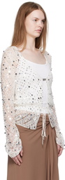 Paris Georgia Off-White Vera Cardigan