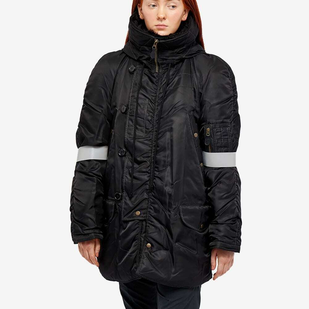 MM6 Maison Margiela Women's Parka Jacket in Black MM6 Maison Margiela