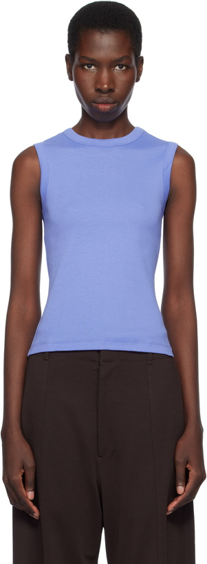 Photo: FLORE FLORE Blue Esmé Tank Top