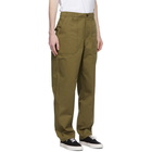 Maison Kitsune Khaki Worker Trousers