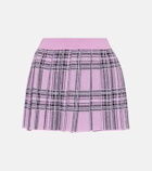 Giuseppe di Morabito Checked pleated wool miniskirt
