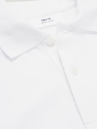 AMI PARIS - Logo-Appliquéd Cotton-Piqué Polo Shirt - White