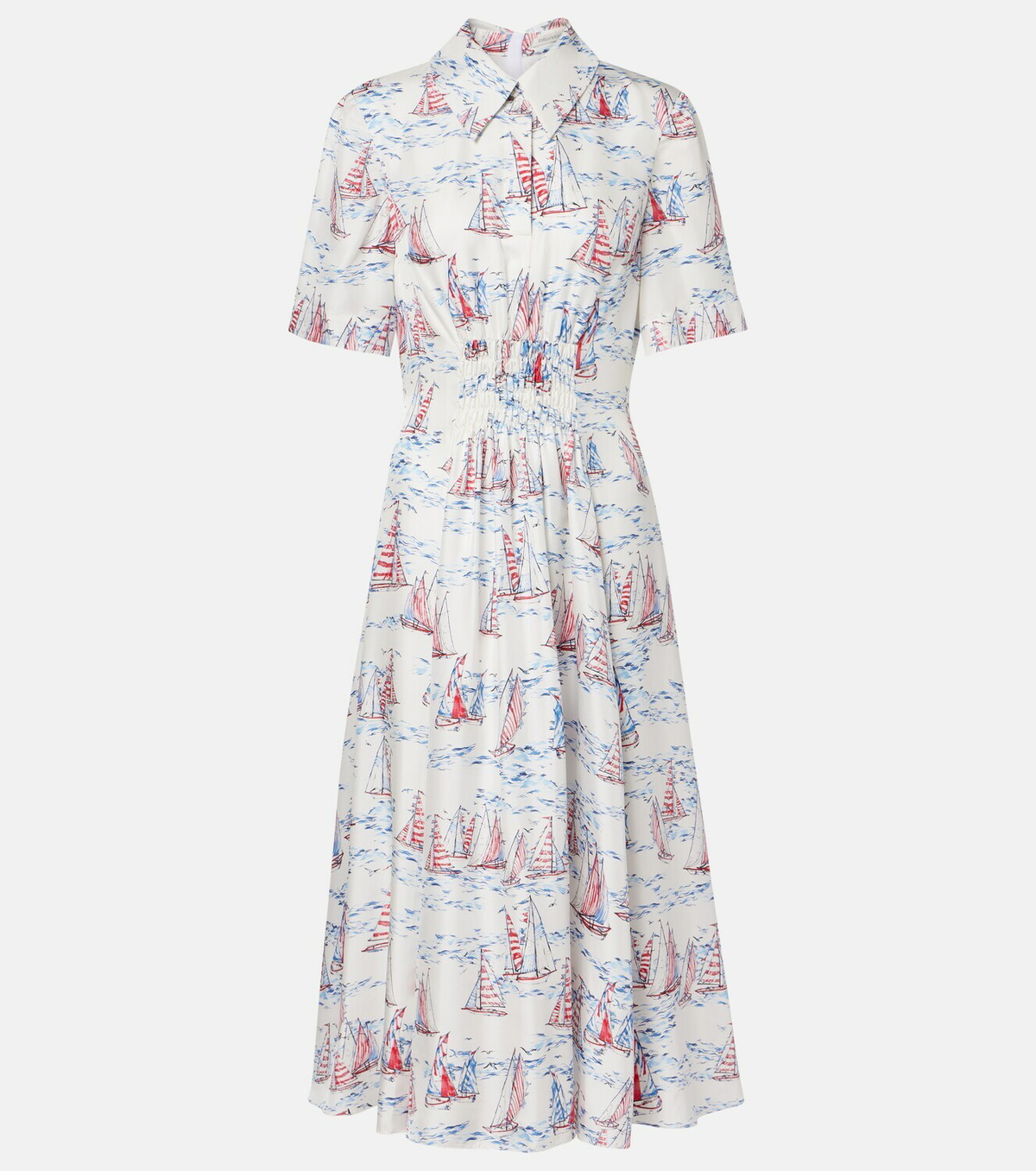Emilia Wickstead Khloe printed wool midi dress