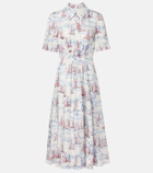 Emilia Wickstead Khloe printed wool midi dress