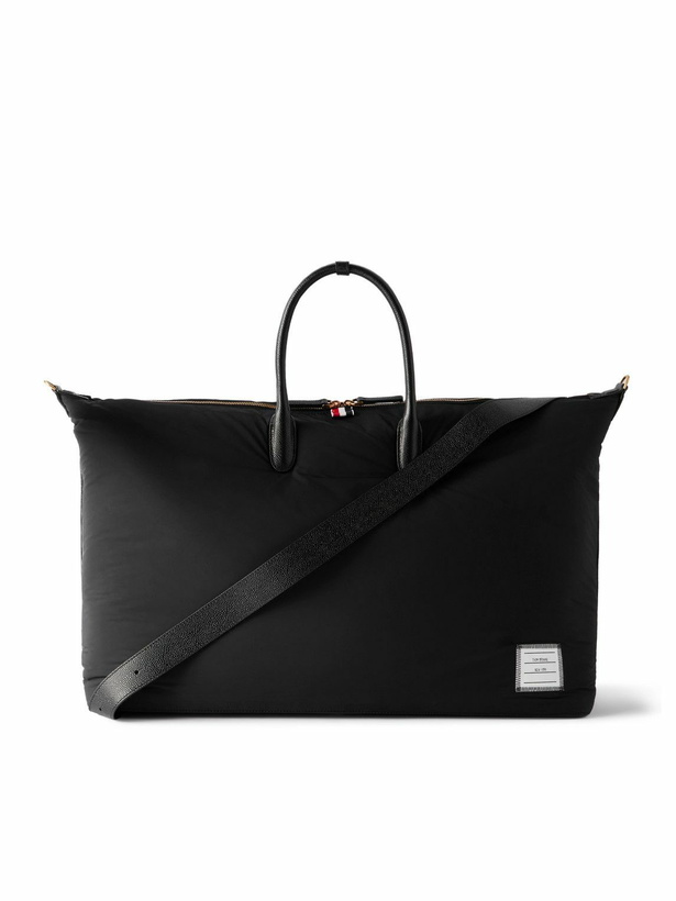 Photo: Thom Browne - Leather-Trimmed Padded Shell Weekend Bag