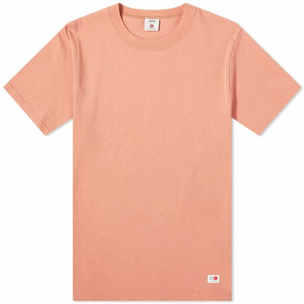 Photo: Edwin Men's Made In Japan T-Shirt in Soft Orange