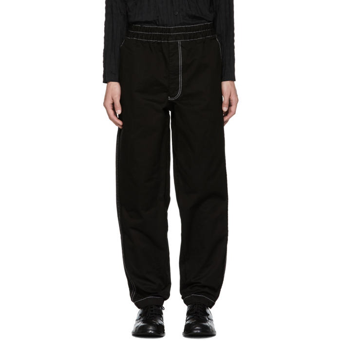 Photo: Comme des GarÃ§ons Shirt Black Contrast Stitch Trousers 