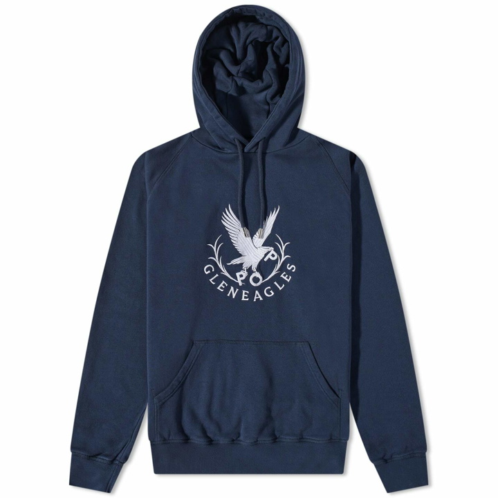 Photo: Pop Trading Company x Gleneagles by END. Crest Hooded Sweat in Navy