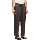 Nanushka Brown Satin Jiro Trousers