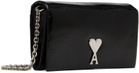 AMI Alexandre Mattiussi Black Voulez-Vous Wallet Bag