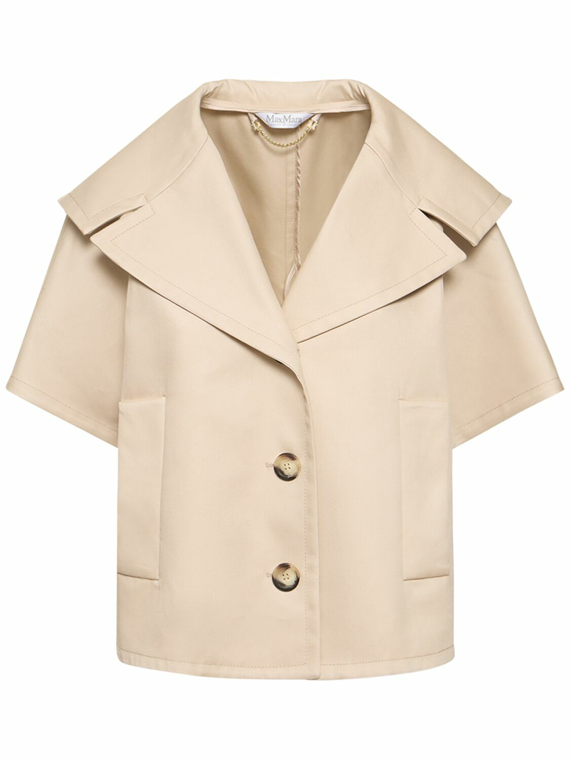 MAX MARA｜ (CANOSSA (14571071 071 / 14571071600 071)) MAX MARA - Canossa Cotton Short Sleeved Coat Max Mara