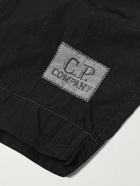 C.P. Company - Slim-Fit Mid-Length Logo-Appliquéd Swim Shorts - Black