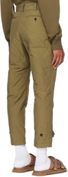 sacai Khaki Quilted Trousers