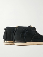 Visvim - FBT Lhamo-Folk Embellished Fringed Suede Ankle Boots - Black