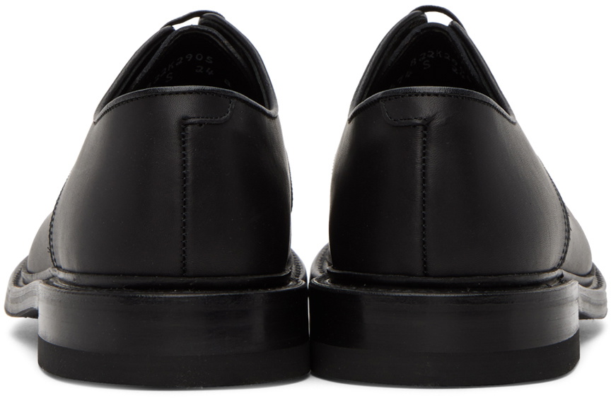nanamica Black Plain Toe Derbys Nanamica
