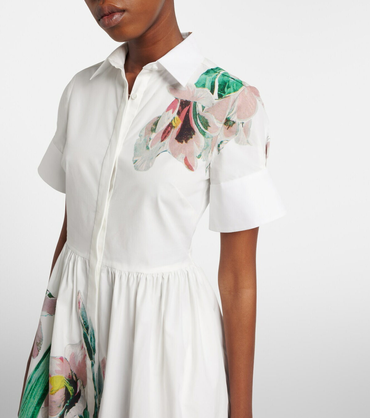 Erdem Floral cotton shirt dress
